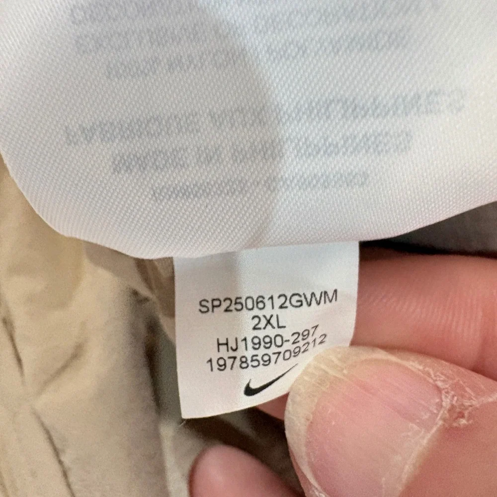 Nike Mens Cargo Jogger Pants Beige Khaki HJ1990-297 2XL
